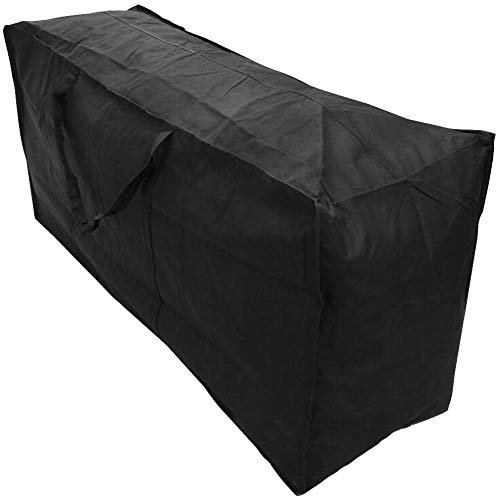 BEAUTYBIGBANG Schutzhülle für Auflagen Aufbewahrungstasche Wasserabweisende Gartenpolster Oxford Aufbewahrung Tasche mit Tragegriff für Auflagen Kissen Weihnachtsbaum (M-116 * 47 * 51cm)