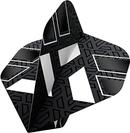 Mission Darts Flights | Hazard Standard Nr. 2 | 100 Mikron Premium Extra Stark, Weiß, 1 Set mit 3 Flights (F3830)