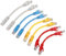 RIIEYOCA Cavo patch Ethernet Cat6 corto 0,5 piedi, cavo di rete Internet ad alta velocità Cavi patch LAN con connettori Rj45 per router, modem, switch, server (colore misto 8 Pack)