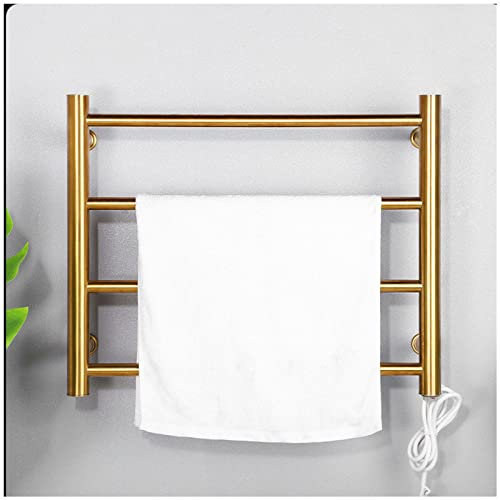 Porta Asciugamani Elettrico , Montaggio A Parete Acciaio Inossidabile 304 Scalda Salviette Da Bagno Elettrico , Grado Di Impermeabilità Ip44 Facile Da Installare Scaldasalviette Termoarredo ,4Bars