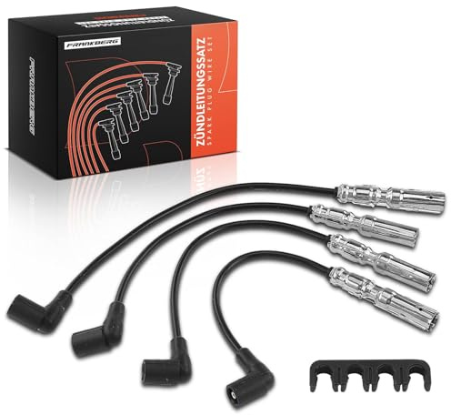 Frankberg 4x Zündleitungssatz Zündkabel | Kompatibel mit 3er E46, 3er Compact E36, 3er Coupe E46, 3er Touring E36, 3er E36, 3er Cabriolet E36, 3er Touring E46
