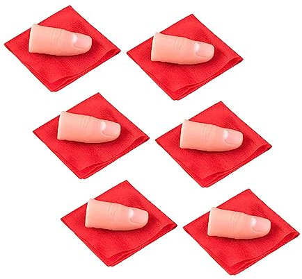 TOYANDONA 12sätze Zaubertrick Finger Tipps Mit Seide Für Bühnenaufführungen Verschwinden Von Tüchern Partyzubehör Für Erwachsene