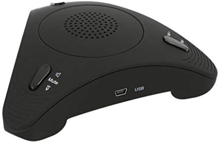 BONOOL USB Desktop Computer Conference Omnidirectional Condenser Microphone Mic Speaker Speakerphone for Business Video Meeting
