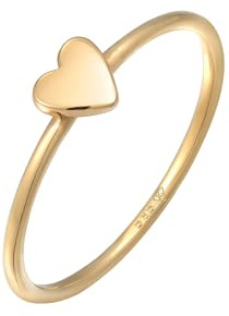 Elli Ring Damen Stapel Herz Liebe Verlobung 585 Gelbgold