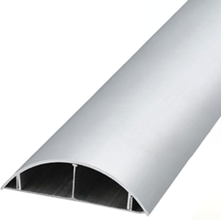 RobustWeg Wand Kabelkanäle,Halbrunde Kabelführungen,allzweck Kabelleiste,dekorativer Kabelkanal,Kabelkanal aus Aluminium,Selbstklebend Boden Kabelkanäle,Für alle Netzkabel Lager,Haushalt,Büro