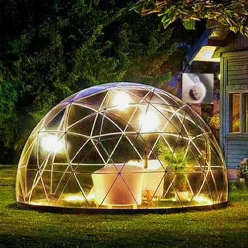Tente Dôme Igloo À Effet De Serre De Jardin, Dôme De Jardin Igloo, Tente Familiale Extérieure 3,6 X 2,2 M, Dôme De Jardin avec Lumière, pour Arrière-Cour, Extérieur, Fête
