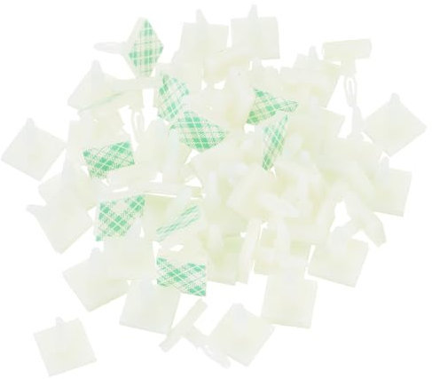 QUARKZMAN 88 Stk. Selbstklebende PCB-Abstandshalter, Klebrige Nylon-Isolierabstandshalter für Leiterplatten, Unterstützungshöhe 0,31, Passend 3mm bis 3,2mm, Weiß