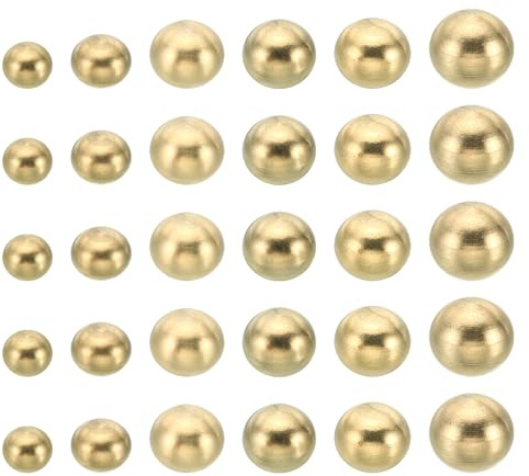 PATIKIL Dado Cieco, 48pz Cappucci Copri-Dado Bulloni in Ottone per Decorazione Lampada Vite per Mobili Illuminazione Progetto Fai da Te M3x6 M3x10 M4x10 M4x7.5 M5x10 M6x12