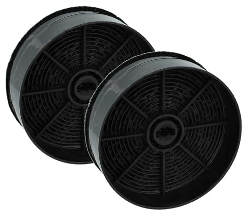 vhbw 2x filtro a carboni attivi compatibile con Faber INKA SMART HC X A52, INKA SMART HC X A70 cappe aspiranti - 12,4 cm
