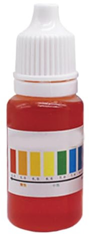 Gotas de prueba de reactivo PH, solución de indicador de PH | Probador de calidad del agua de 10 ml, ph-metro para agua - Práctico probador de PH de piscina, probador de niveles de PH para agua de mar