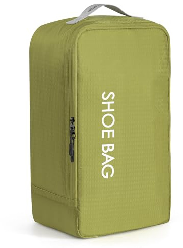 CANBOX wasserdichte Reiseschuhtasche mit Reißverschluss | Robustes Nylon, Großes Volumen (bis Größe 46), Mesh-Fach für Socken & Schuhe, staub- & schmutzfest, Unisex