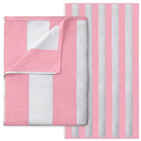 Microfiber Beach Towel Extra Large - Super Absorbent, Sand Free Beach Towels For Adults (100x200 cm) - Beach Towel 1 Piece - Quick Dry Beach, Swimming Towel, Pool Towel, Gym - Baby Pink