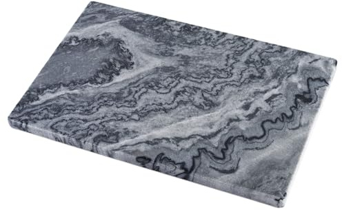 Koville Planche à découper en marbre pour cuisine, 30,5 x 20,3 cm, plateau de service rectangulaire pour comptoir de salle de bain, plateau de courtoisie en marbre pour bijoux, cosmétiques, parfum
