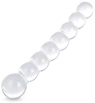 Dildo de cristal, varita de placer de cristal para estimular el punto G, juguetes sexuales anales para parejas y mujeres