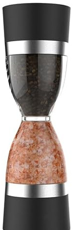STOBAZA Salz- Und Pfeffermühle Doppelseitig Mit Keramikmahlwerk Manuelle Pfeffermühle Für Salz Pfeffer Und Bohnen Küchenwerkzeug Für Haushalt Und Grill 7.09X2.36 Zoll