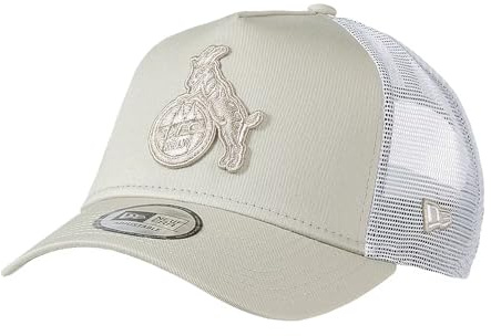 1. FC Köln Trucker Cap Beige – Offizielle FC Köln Baseball Cap Herren & Damen – Snapback Mesh Cap mit Logo – Fan Cap Sommer atmungsaktiv