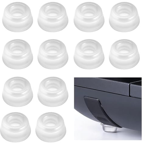 20 Piezas Tacos de Goma para sillas autoadhesivos, 22mm Taco de Goma Antideslizante Adhesiva Transparentes, topes de Goma autoadhesivos de Silicona para armarios y Muebles