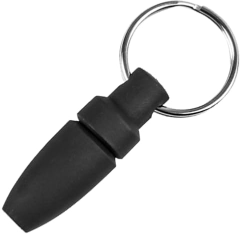 POPETPOP Cortapuros Portátil de Acero Inoxidable y Silicona, Llavero Ligero para Cigarros, Perforación Suave y Fácil Uso