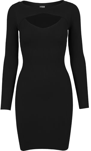 Urban Classics Abito da Donna, Nero, XL