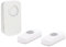 Perel Funkklingel-Set, mit 2 x Empfänger / 1 x batteriebetriebenem Taster, IP44 wasserdicht, 32 Melodien, 150 m Reichweite, weiß