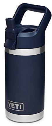 YETI Rambler Jr. 12 oz Kids Bottle, with Straw Cap, Navy