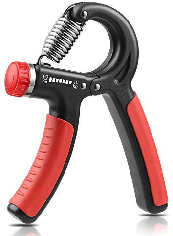 NIYIKOW Hand Grip, Hand Grip Musculation, Résistance Réglable 22-132Lbs (10-60kg), Pince de Musculation Antidérapante, pour Athlètes et Exercices de Récupération de la Main