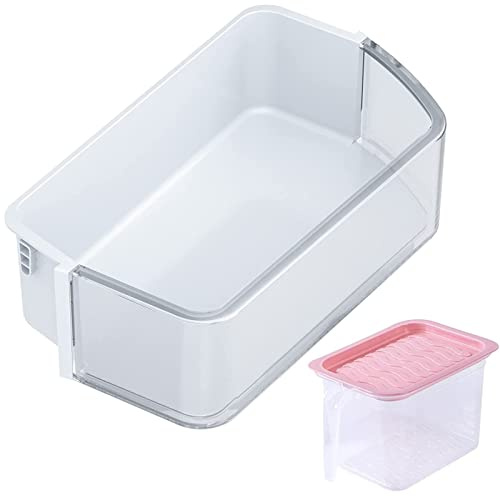 DA97-12650A Door Shelf Bin Basket for Samsung Refrigerator Door Shelf Right Side Replacement for Samsung RF263BEAESR RF260BEAESR RF261BEAESR Door Shelves With Food Storage Container