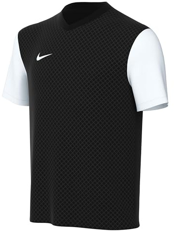 Nike Short-Sleeve Soccer Jersey Y NK DF Tiempo Prem II JSY SS, Black/White/White, DH8389-010, S