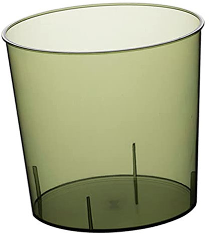 AOKWAWALIY Cubo de basura dormitorio bin cubo de basura redondo Contenedor de plástico transparente Papelera pequeña Papelera de papel usado Oficina Bebidas para mascotas Papel grueso