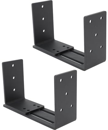 Supports de Barricade de Porte Réglables, Support de Barre Ouverte de Taille Réglable pour Garage, Sous-sol, Grange, Hangar, Entrepôt, Arrière-cour