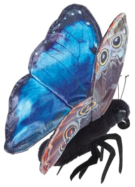 Blue Morpho Butterfly/Blauer Morphofalter 3215 Folkmanis Fingerpuppe