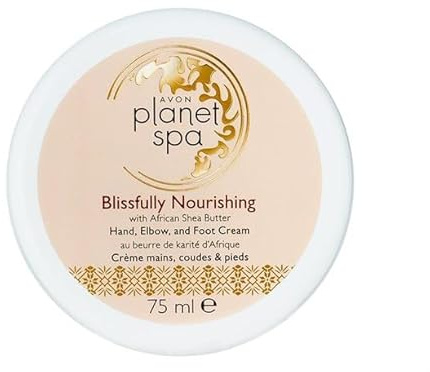 AVON Planet Spa Blissfully Nourishing Hand- und Fußcreme | Intensive Creme für trockene Hände, Ellenbogen und Füße zur Pflege rauer, beanspruchter Hautpartien
