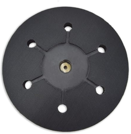 MENZER Klett-Schleifteller (225 mm) Wechselpad | schwarz, mit 6 Absauglöchern, für Trockenbauschleifer von MENZER