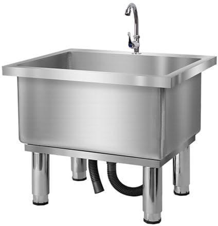 évier En Acier Inoxydable, Bassin De Service De Vadrouille, Bassin De Vadrouille à Montage Au Sol, évier Utilitaire Autoportant, évier De Vadrouille Commercial, Seau De Vadrouille Utilitaire(60*40cm/2