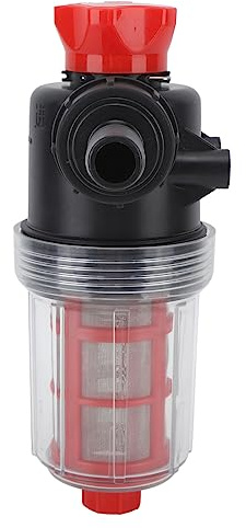 Double Layer Irrigation Water Pump Filter Fine Mesh Filtration Inline Filter for Garden Lawn (38mm Connector (1.5 Outer Tube)