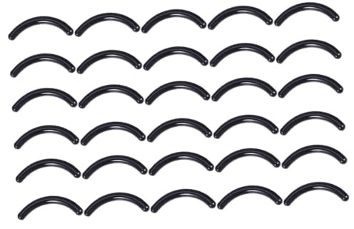 Wimpernzangen Pads Silikon Schwarz Ersatzstreifen | Flexibel, 200 Stück Nachfüllpackung, Schutz für Lidbereich und Wimpern