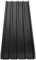 Mondeer Set of 14 Metal Trapezoidal Sheet, Corrugated Sheet for Roof, Roof Sheets, Trapezoidal Sheet, Galvanised Steel for Building Garages, Greenhouses, Kennels, 7 m², 110 x 46 cm, Schwarz