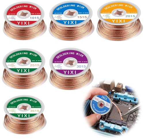Lötzinn, 1,5 m, Lötzinn 1,0/1,5/2,0/2,5/3,0/3,5 mm, reines Kupfer, Lötzinn, zum Entfernen von Lötzinn und Demontieren von elektrischen Komponenten