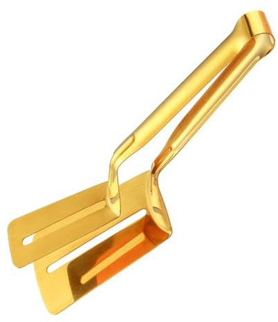 Spatula Tongs for Turning, Double Spatula Flipper, Stainless Steel Steak Tongs Spatula - Ergonomic Handle for Fried Fish, Fish Turner, Grill Spatula, Kitchen Spatula for Cooking