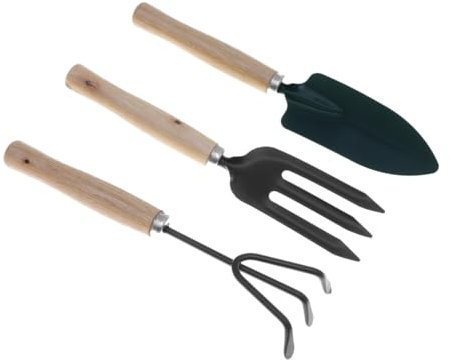 BESTonZON 3pièces Mini Outils De Jardinage Pelle Petit Râteau Et Truelle à Main pour Plantes Intérieur Et Jardinage Intérieur