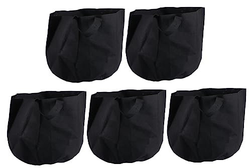 Happyyami 5pezzi Borsa Da Giardinaggio Feltro Traspirante Per Coltivazione Piante Contenitore Resistente Per Giardino Per Piante Da Ed Esterno