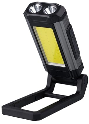 LED Work Light - Portable Construction Light | Rechargeable and Dimmable High Brightness LED Spotlight | Versatile and Waterproof Lighting for Gardens, Patios, Parks, Terraces and Gardens.