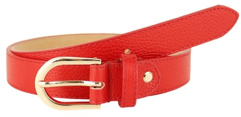 MIRROSI Ledergürtel Damen Herren Gürtel, Made in Italy, 3cm breit