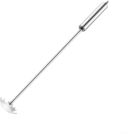 Efficiente detergente per barbecue con manico lungo, perfetto per griglie rotonde e quadrate