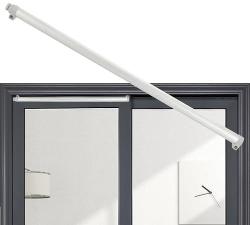 Cierrapuertas correderas, cierrapuertas correderas, voltaje y velocidad de cierre ajustable, soporta 20-50 kg, amortiguador neumático silencioso, para uso en terrazas, balcones