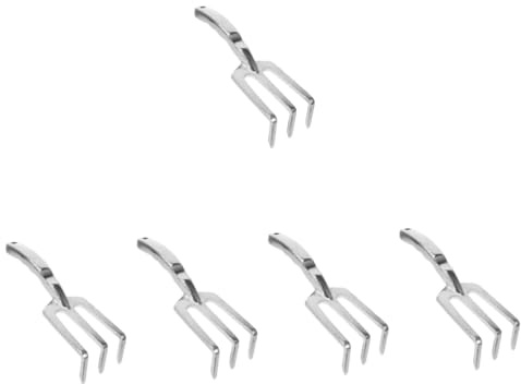 5 Pièces Râteau de Jardin pour Plantation Outil de Jardinage Lourd Dents pour Creuser Désherber pour Activités Extérieures Jardinage