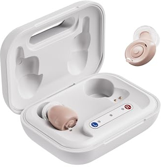 JINGHAO Amplificateur De Son Réchargeables Paires Complètes avec Boîtier de Chargement Portable(Droit & Gauche)