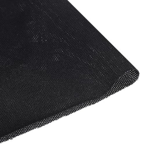 sourcing map Paño de malla para altavoz negro (no cincha de caña) tela a prueba de polvo para caja de sonido estéreo, 100 cm x 150 cm