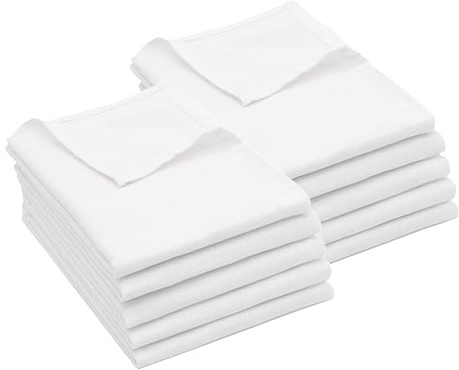ZOLLNER 10er Set Geschirrtücher Baumwolle in 50x70 cm - super saugstarke und robuste Küchentücher - waschbar bis 60°C – in weiß - Gastronomiequalität - Oeko Tex® Zertifiziert