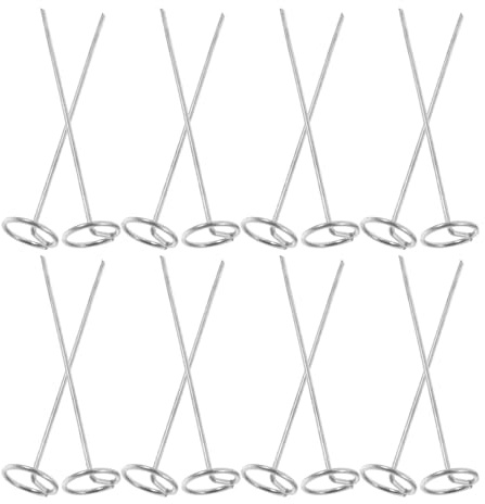 jojofuny 20 pièces Piquets de Jardin Acier Galvanisé Piquets Métalliques Robustes pour Fixation Gazon Synthétique Toile Paysagère Tente et Bordure Jardin